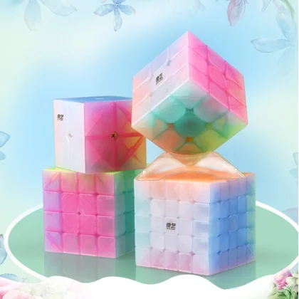 9 шт./компл. Qiyi Cube Magic Желе Stickerless головоломки игрушки для детей|Головоломки| |