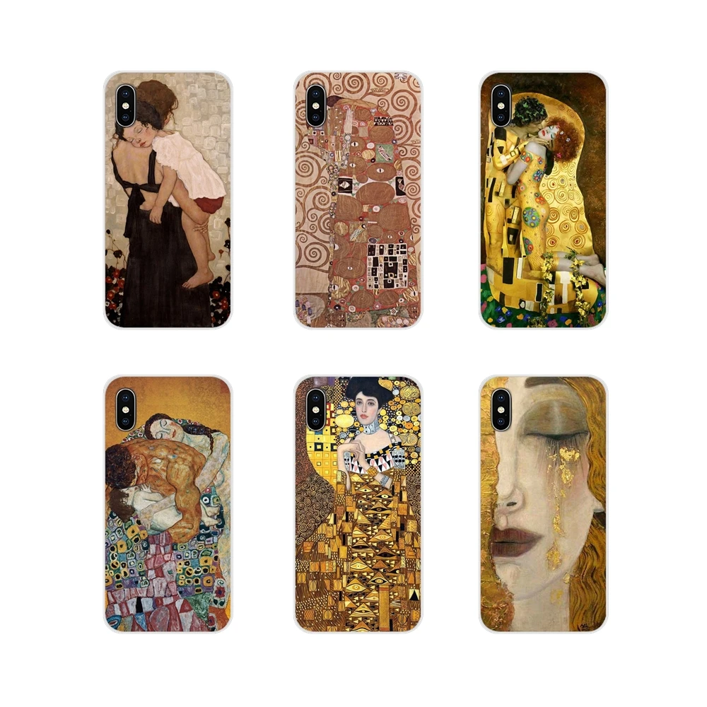 Аксессуары Чехлы для Huawei P8 9 Lite Nova 2i 3i GR3 Y6 Pro Y7 Y8 Y9 Prime 2017 2018 2019 Kiss by Gustav Klimt gold