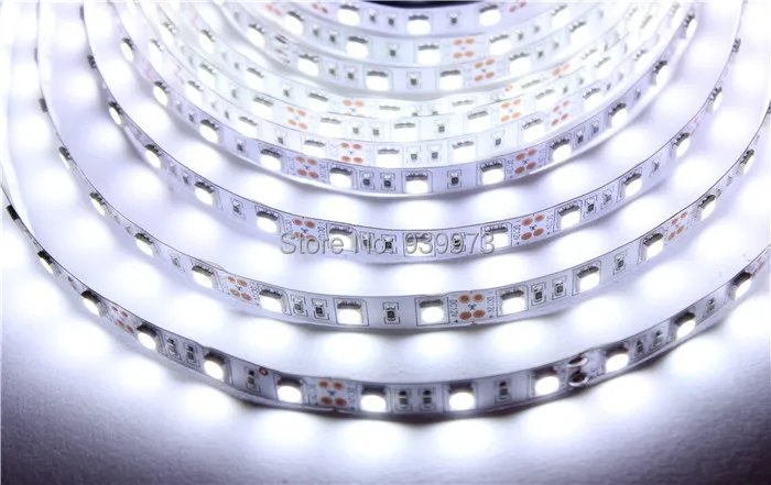 Гибкая светодиодная лента 5050 SMD 12 В 60 светодиодов/м 5 м 300 светодиодов белый теплый