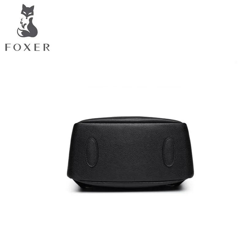 FOXER Роскошная модная Высококачественная сумка на плечо Женская новая кожаная сумка простая дикая дорожная сумка первый слой кожаная маленькая задняя