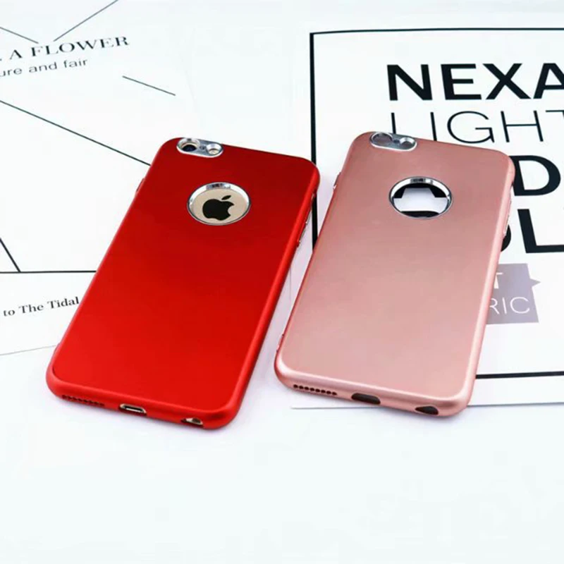 HOKEJ роскошный красный черный мягкий силиконовый чехол для iphone 6 6s 7 8 Plus