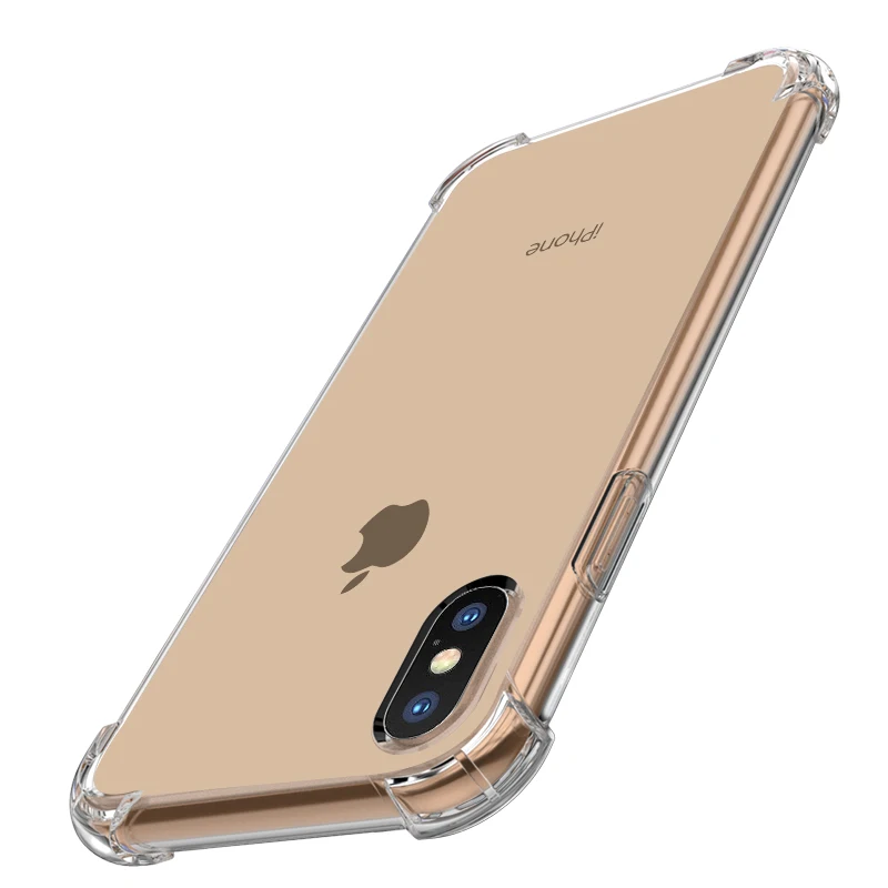 Прозрачный силиконовый чехол для iPhone 6 6s Plus 7 8 plus роскошный противоударный X XS MAX XR p