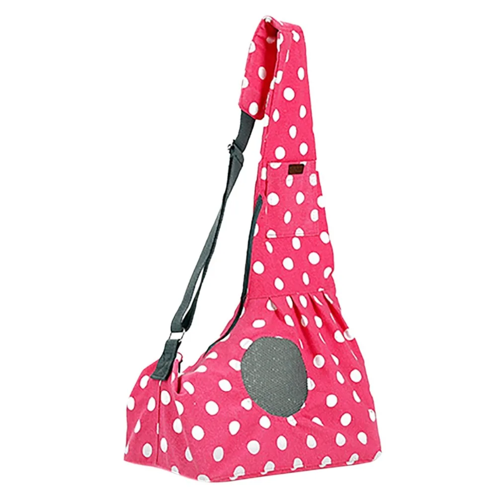 Холщовая Сумка слинг для домашних животных кошек и собак регулируемая дышащая