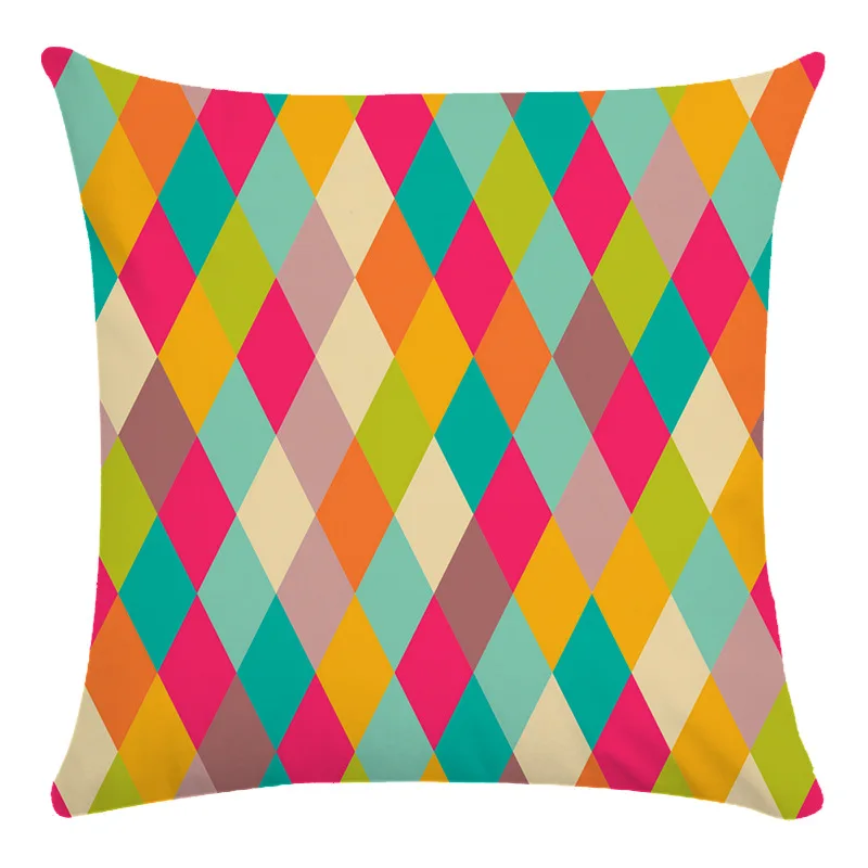 Модные декоративные подушки с геометрическим абстрактным узором для автомобиля