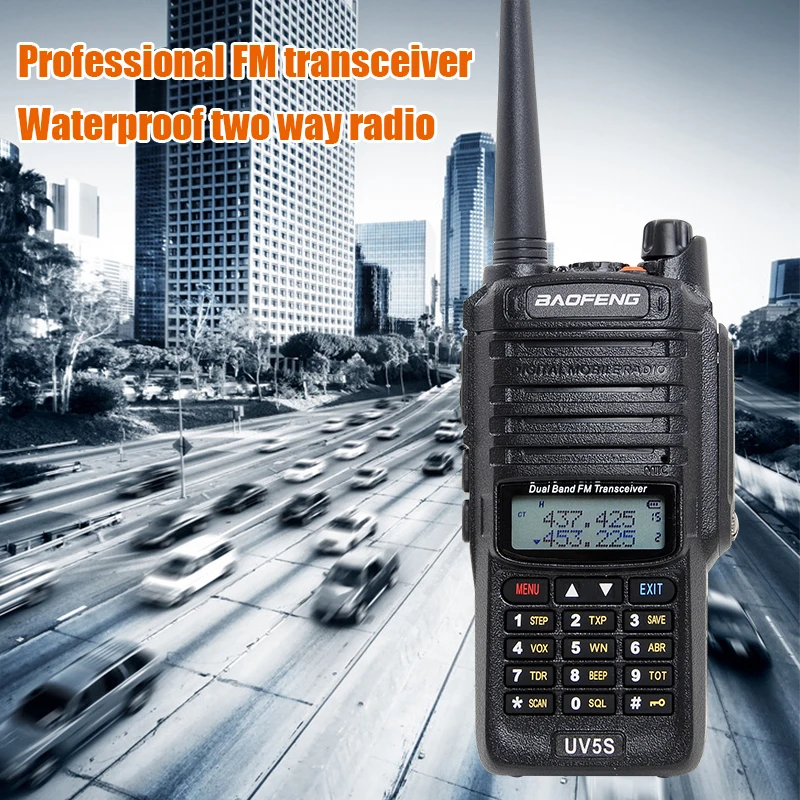 Портативная Водонепроницаемая рация Baofeng UV5S с FM радио 2800 мАч|walkie talkie|walkie talkie fmbaofeng