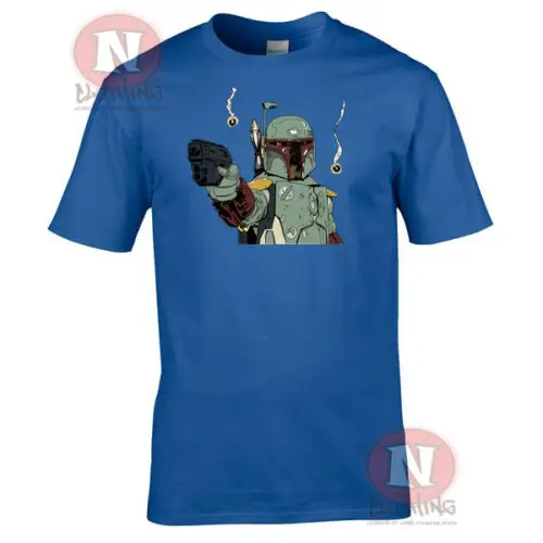 Boba Fett Bounty Hunter футболка с принтом Звездные войны премиум-класса новые модные