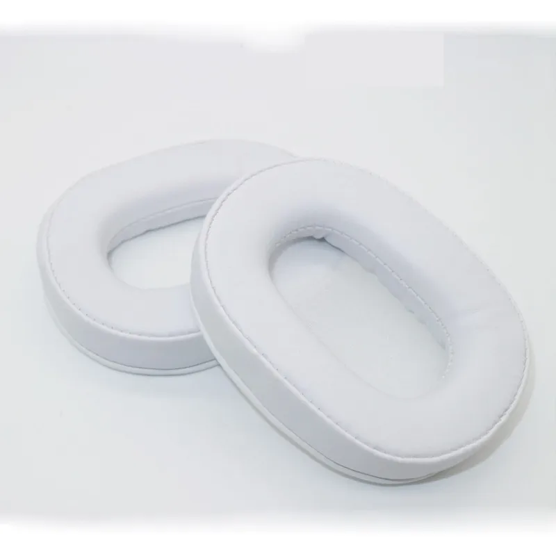 WHITE Поролоновые амбушюры подушки для ATH-MSR7 M50X 20/10/40X/30 для MDR-7506 V6 CD900ST наушники Высокое качество Белковая кожа 12,21 - Цвет: WHITE