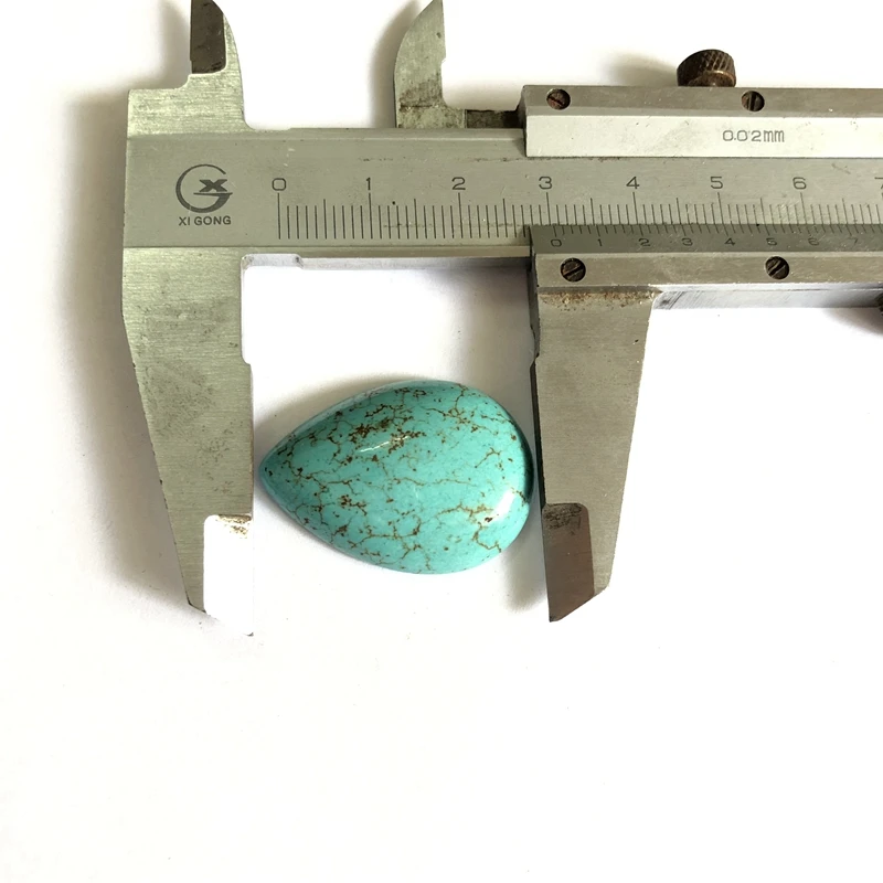 Wholesale Natural Magnesite Turquois e Bead Cabochon 12x16mm 18x25mm 22x30mm Pear Drop Gem Stone Ring Face 2Pcs/pack | Украшения и