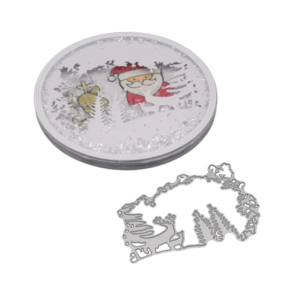 

Trees Flower Deer Metal Cutting Dies For Scrapbooking Craft Die Cut Creative Stamp Christmas Embossing Cards Stencil New 2019