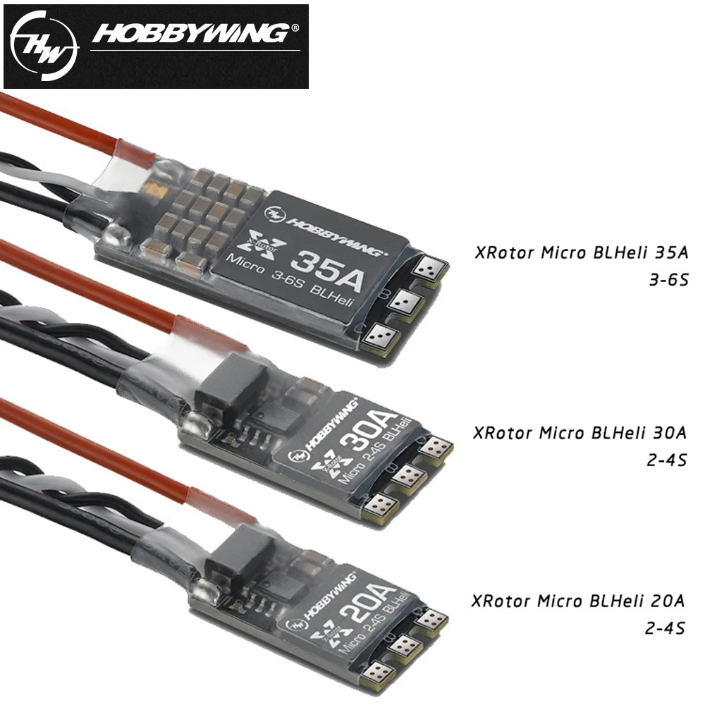 4 шт. оригинальный Hobbywing XRotor micro 20A / 30A BLHeli бесщеточный ESC поддержка OneShot125 Вт/провода