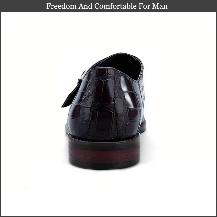 Итальянская натуральная кожа торжественное платье человек Monk Strap Oxford Роскошные туфли острый носок ручной работы Для мужчин; Свадебная вечеринка обувь SK115