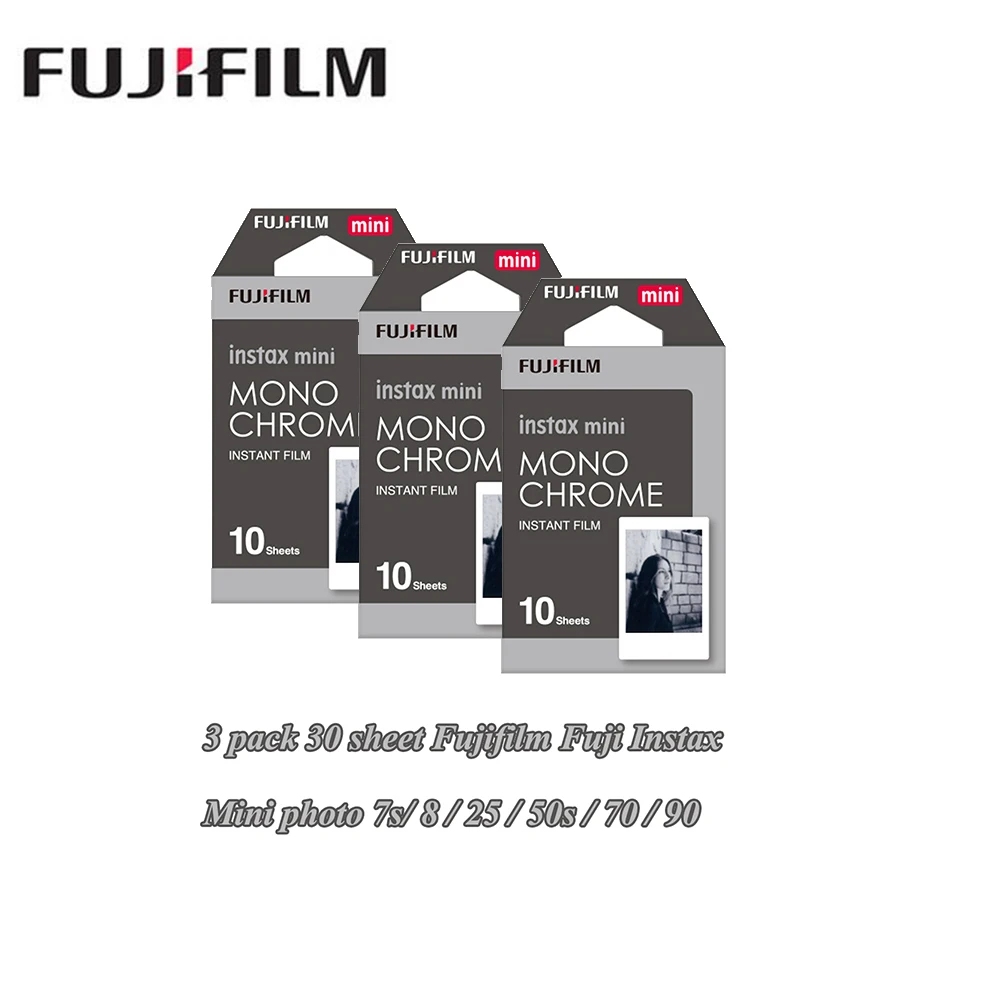 Новинка монохромная пленка Fujifilm Instax Mini 3 упаковки для Polaroid 8 7s 7 50s 50i 90 25 dw