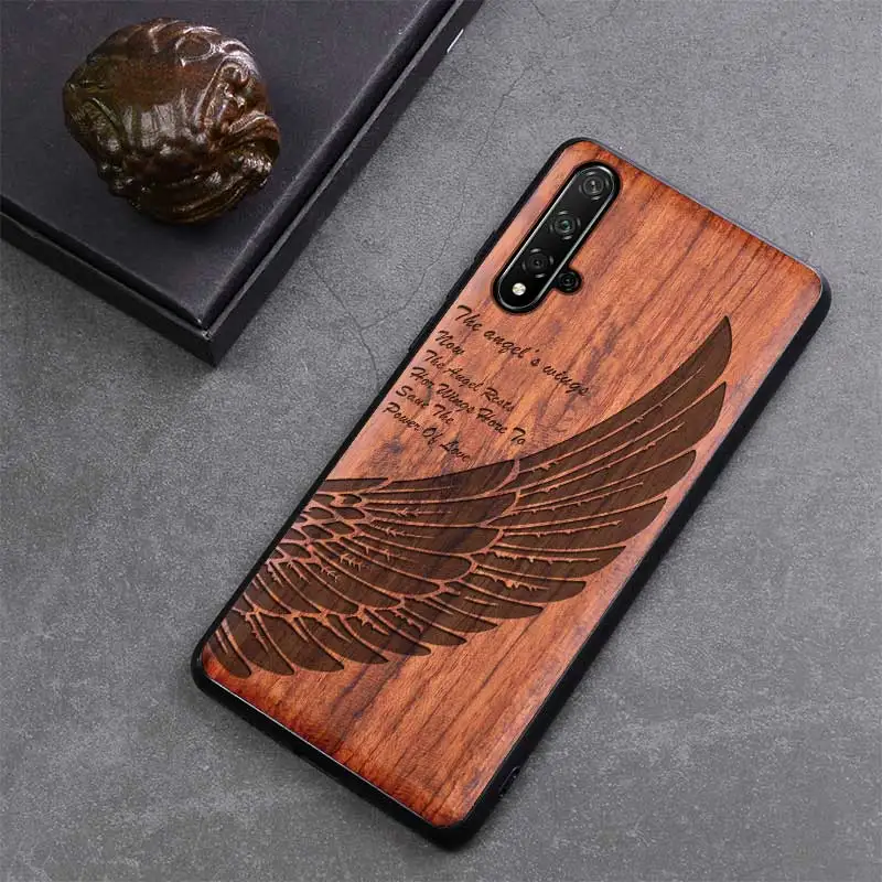 Чехол Boogic для Honor 20, чехол из натурального дерева, huawei Honor 20 Pro, палисандр, ТПУ, ударопрочный чехол для телефона, чехол Honor20