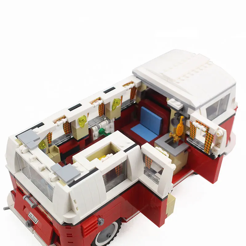 1334 шт T1 Camper Van Car City Compatibie Legoings Строительные блоки Набор игрушек DIY Развивающие