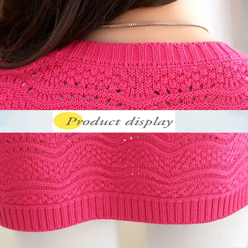 Весна Осень свитер женский 2019 Средний длинный тонкий вязаный модный Свободный