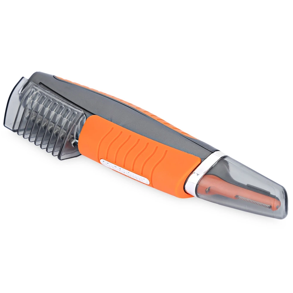 Multifunction 2 in 1 Hair Trimmer 4 Comb Switchblade Shaver Nose Ear Face Removal Clipper Grooming Tool Kit With LED Light | Красота и