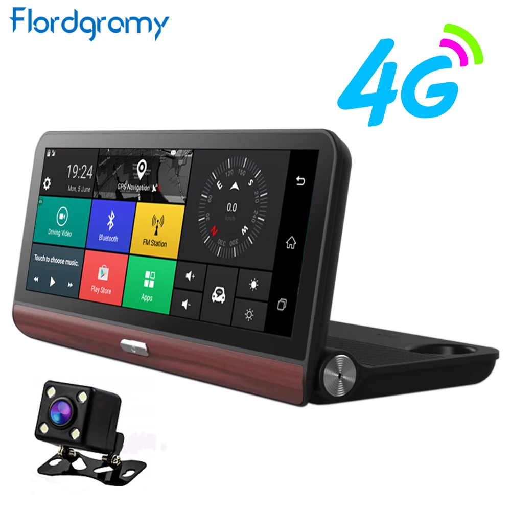 Flordgramy 7.84 'ɴ г ADAS Видеорегистраторы для автомобилей Камера GPS навигации Android 5.0
