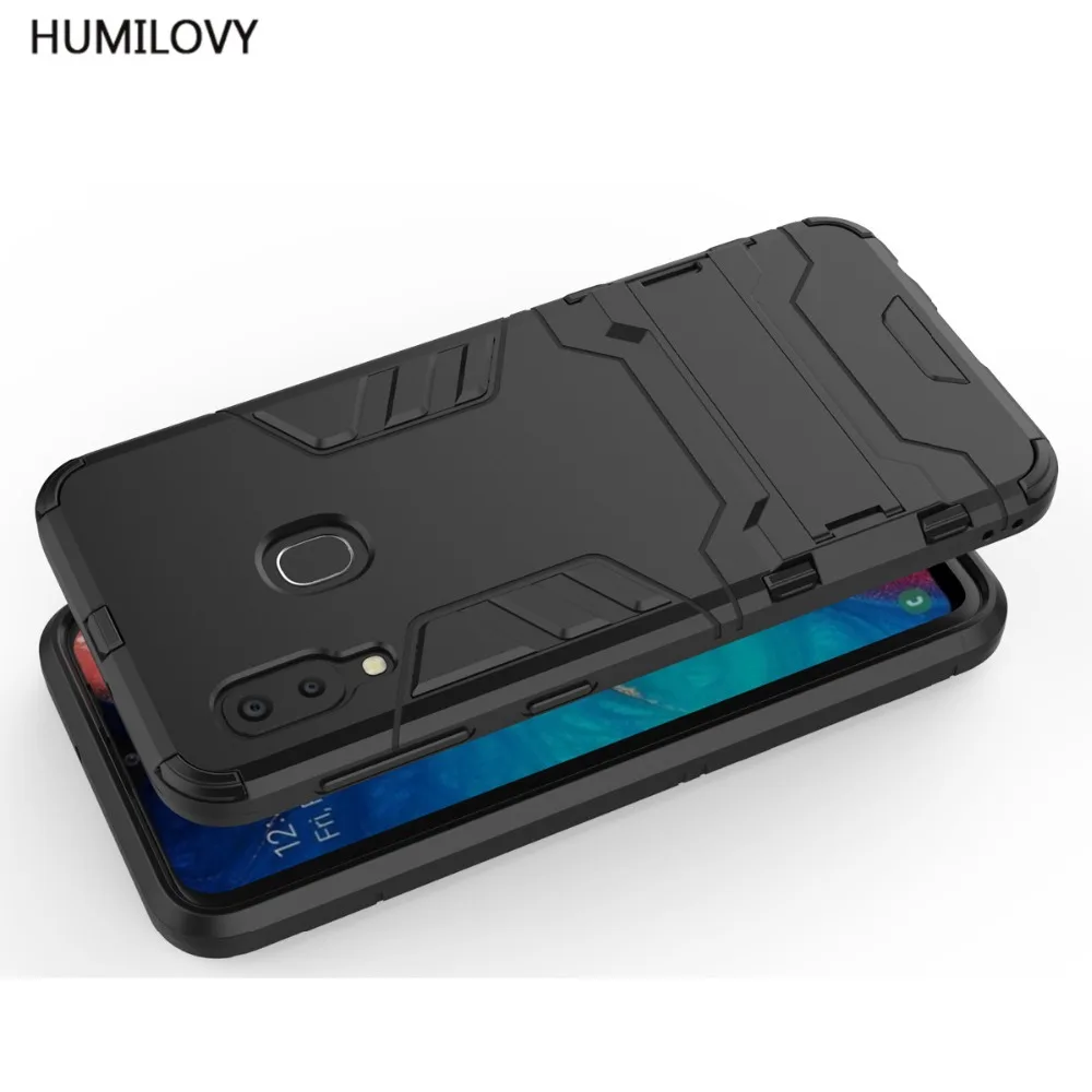 Для Samsung Galaxy A20e чехол Броня Жесткий ПК Мягкая силиконовая задняя накладка из ТПУ