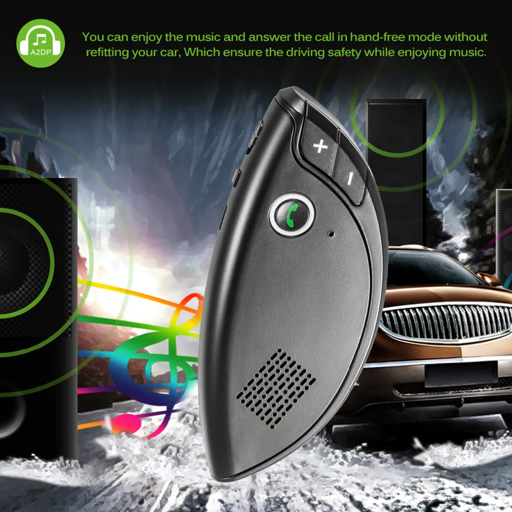 Новый E08 Bluetooth автомобильный набор свободные руки гарнитура громкой связи