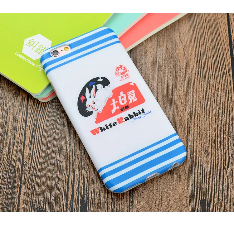 Сувон Акико с разделом белый кролик сахар shell для iphone7 телефон оболочки Apple 6/6 s plus