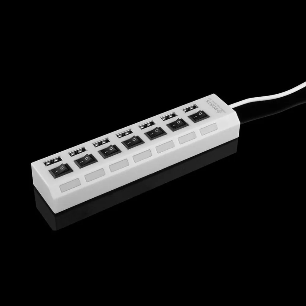 Коммутатор вкл/выкл 7 портов USB 2 0 независимая розетка высокоскоростной