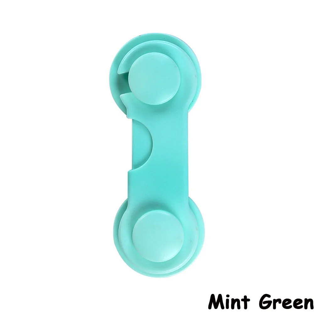 mint green 1 шт. многофункциональный детский замок для безопасности, замок для шкафа, двери, окна, ящика, защитные замки, защитная защелка - Цвет: mint green