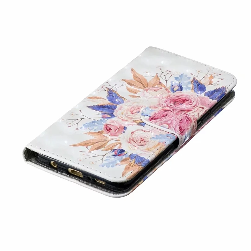 Роскошный чехол для телефона Samsung Galaxy S8 S9 S10E Plus кожаный чехол-кошелек с 3D рисунком