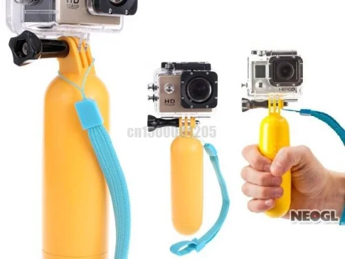 Поплавок с круглой нижней головкой для видеокамер Gopro Hero3 + Hero2 Hero1|stick for gopro|stick