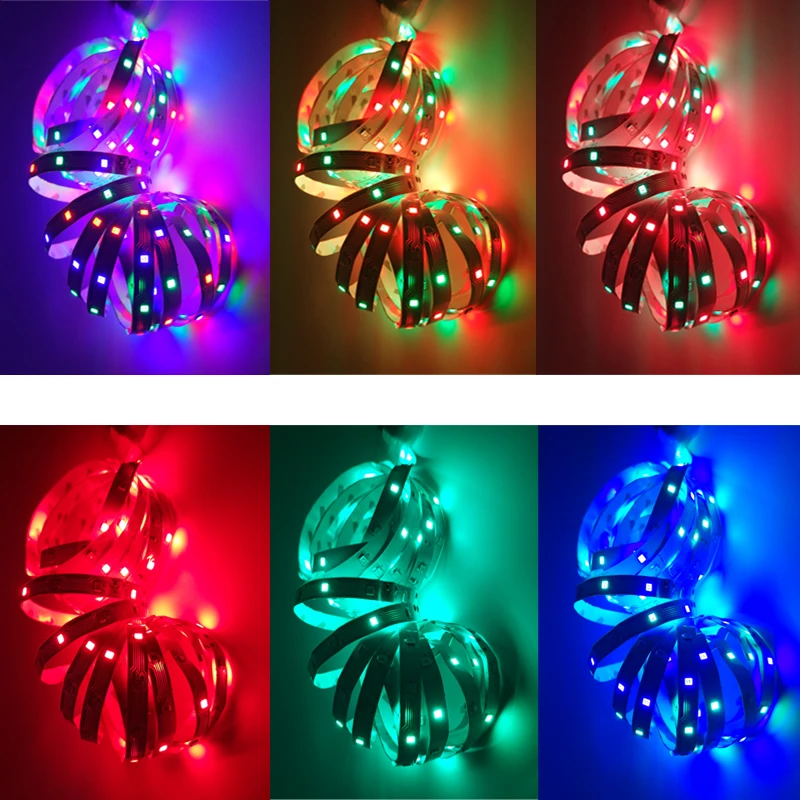 5 м 10 2835 Светодиодные ленты без Водонепроницаемый RGB e света гибкие SMD 3528 DC12V
