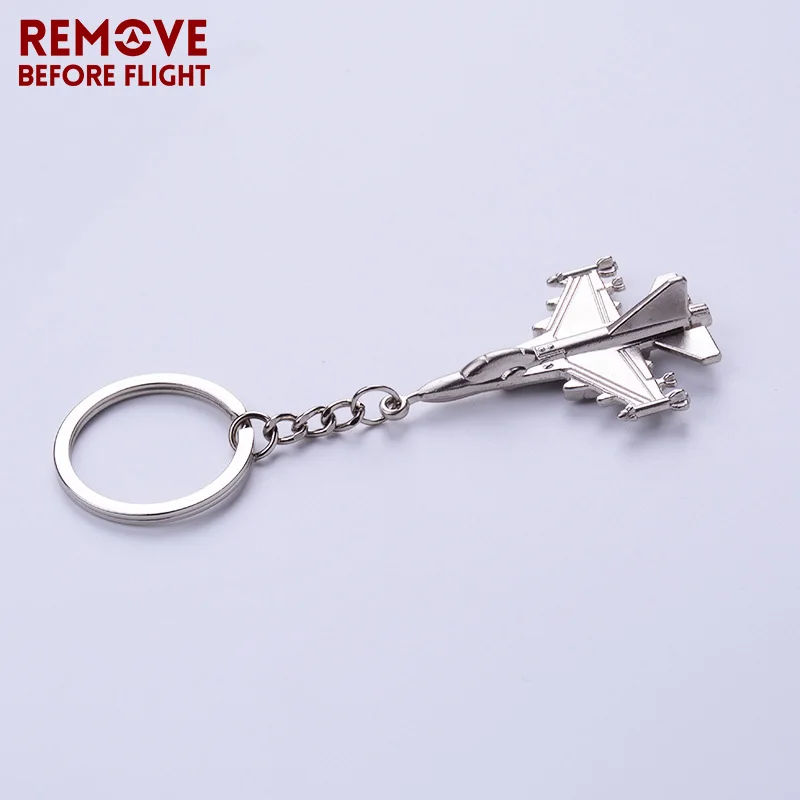 

Remove Before Flight Creative Combat Aircraft Key Chain for Aviation Gifts Metal Plane Keychain Brand Jewelry Key Ring Chain