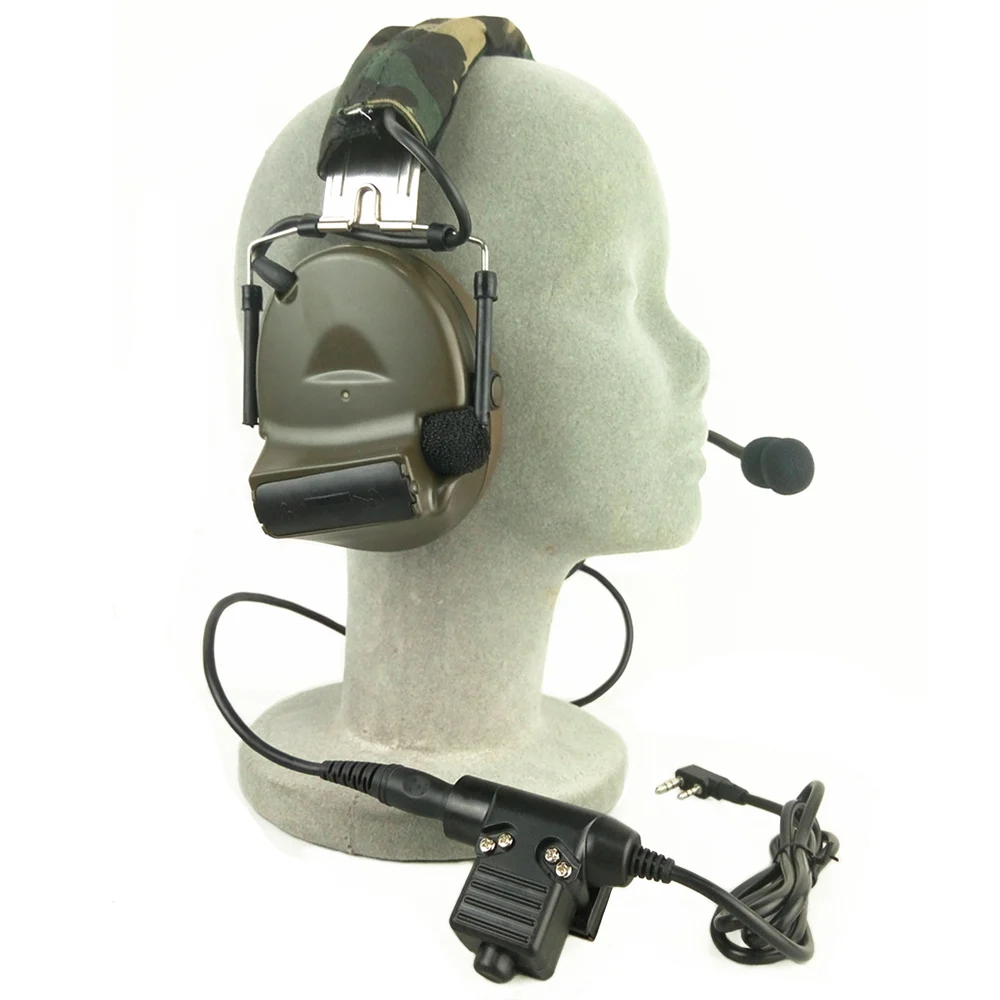 Z тактическая гарнитура наушники с U94 PTT Kenwood 2 Way Pin Comtac II Шум Снижение иди и болтай