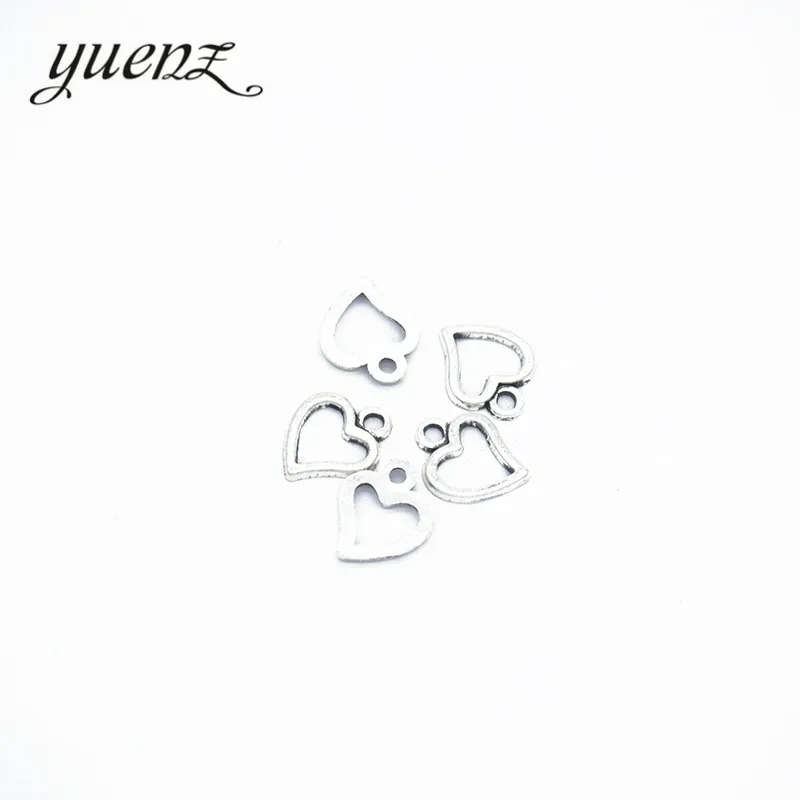 YuenZ 100 шт Φ модные сердца Подвески Металлические для изготовления ювелирных