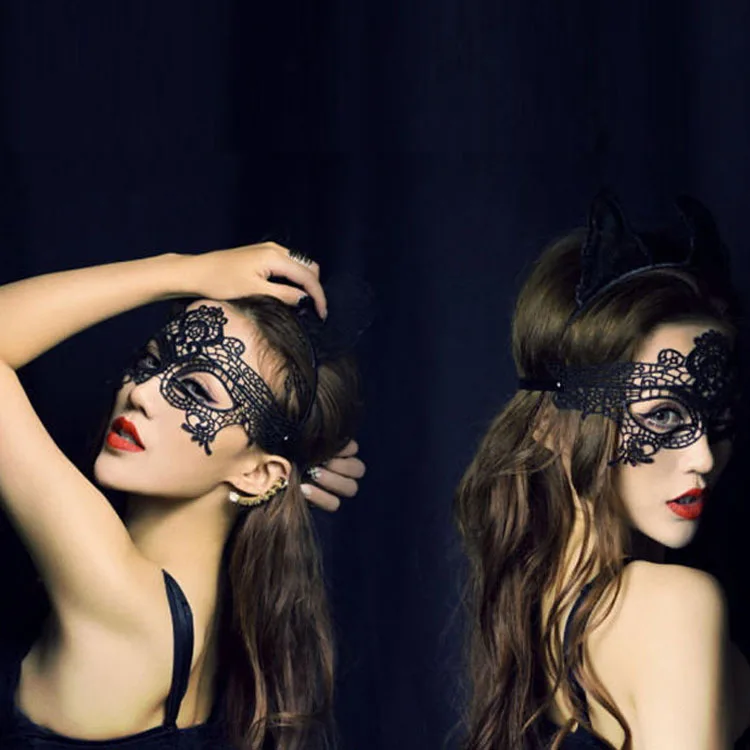 Lace Queen Hollow Out Surface with Sexy Appeal Party Mask Dance Club Eye Wet Cloth Toys Movie Theme Props Supply | Дом и сад