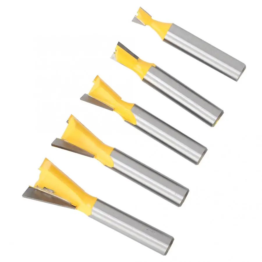 5 шт. деревообрабатывающий ласточкин хвост фреза Концевая для обработки