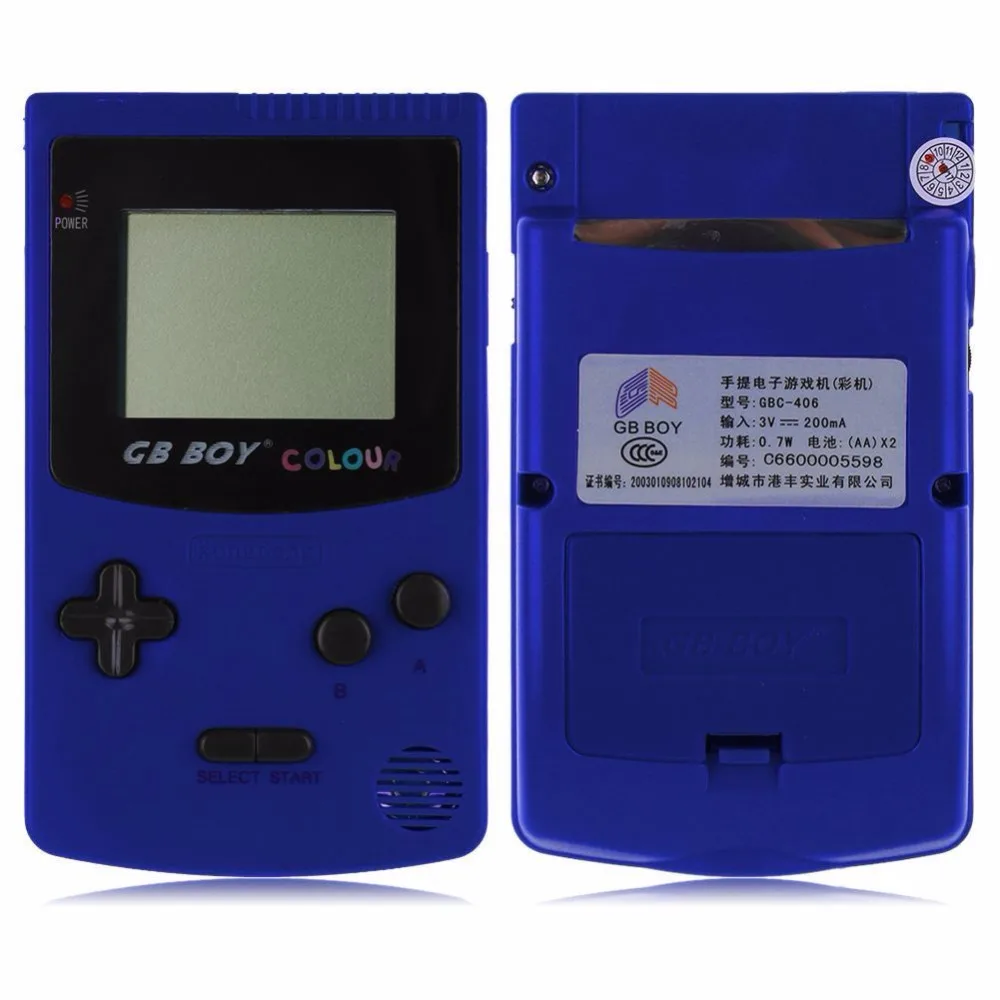 Kong Feng GB мальчик Классическая цветная портативная игровая приставка 2,7 ''Карманная игровая приставка с подсветкой 66 встроенных игр мандо