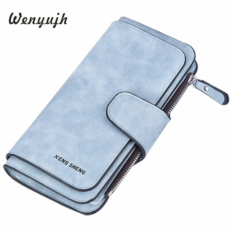 WENYUJH,, брендовый кошелек, женский, скраб, кожа, женские кошельки, высокое качество, женский клатч, кошелек, длинный, Женский кошелек, Carteira Feminina