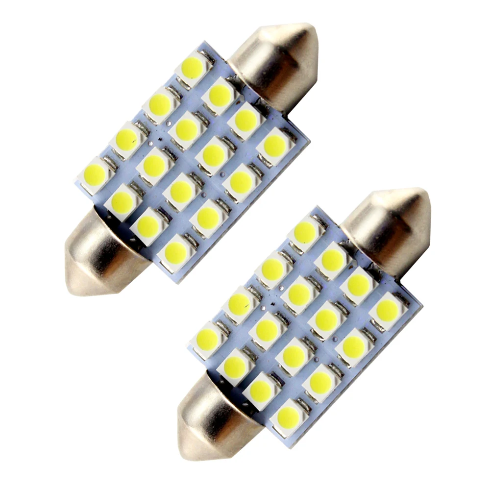 YM E-Bright 20-100 шт 24V C5W 1210 16 SMD Автомобильные огни интерьерные лампы для чтения