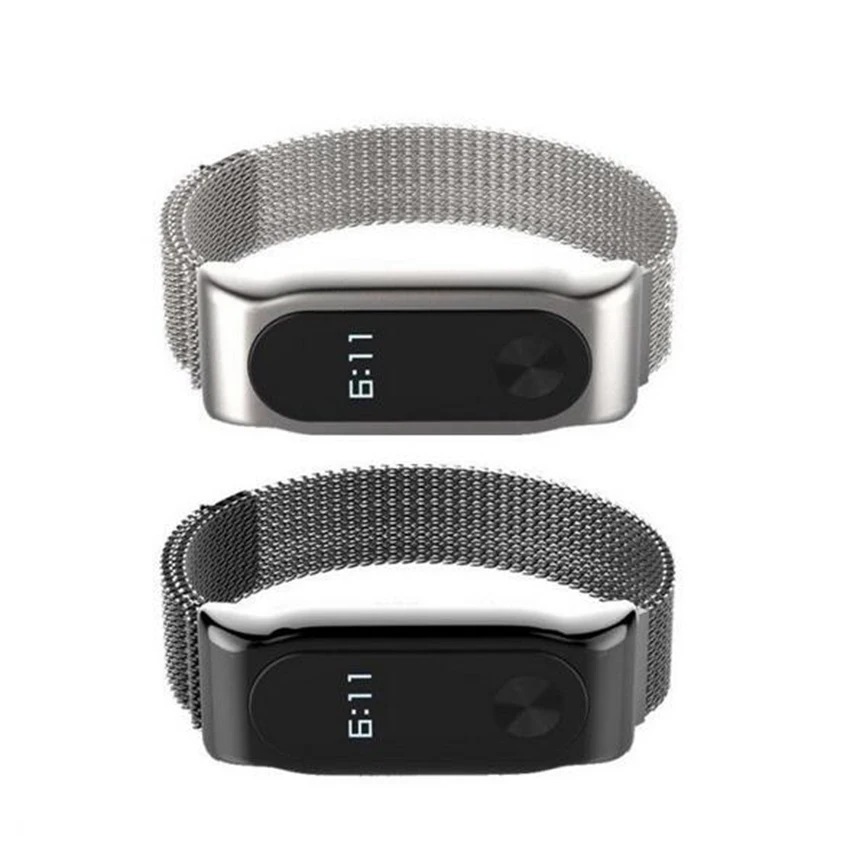 Магнитный металлический ремешок для Xiaomi Miband 2 браслет на запястье Mi Band аксессуар