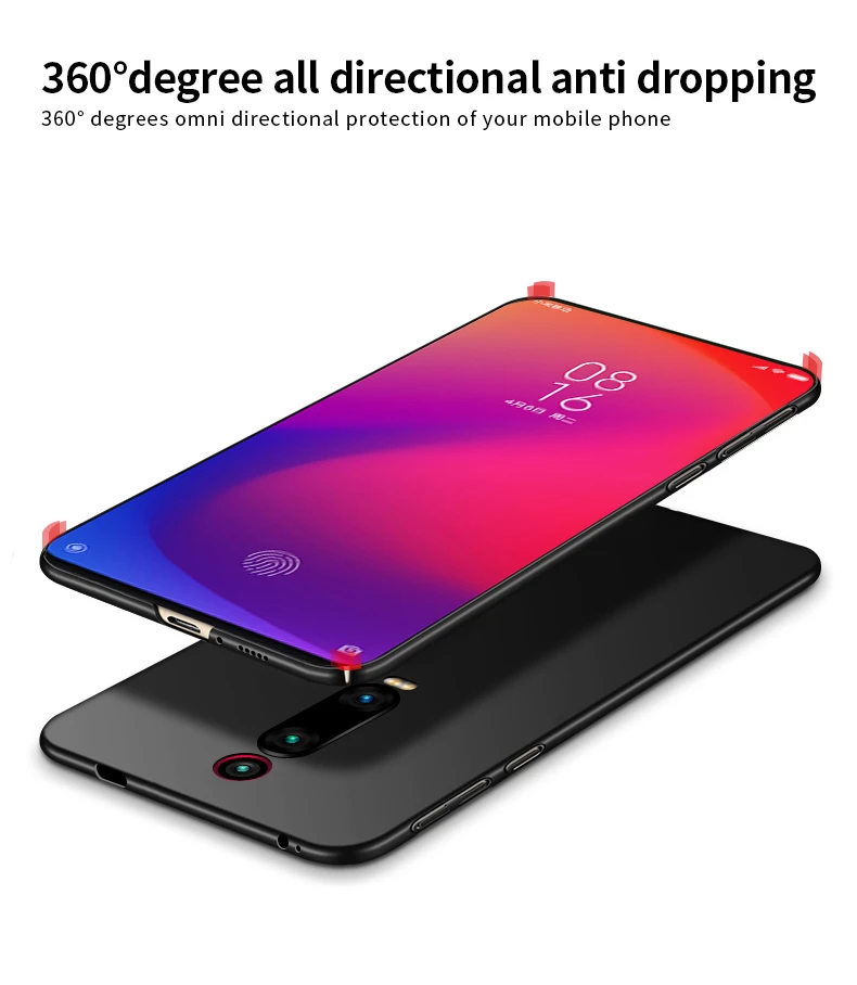 Чехол для Xiaomi Mi 9T ультратонкий Классический Гладкий матовый чехол из