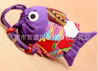 10pcslot lady colorful national trend unique patchwork fish bag women day clutche messenger bag small wallet