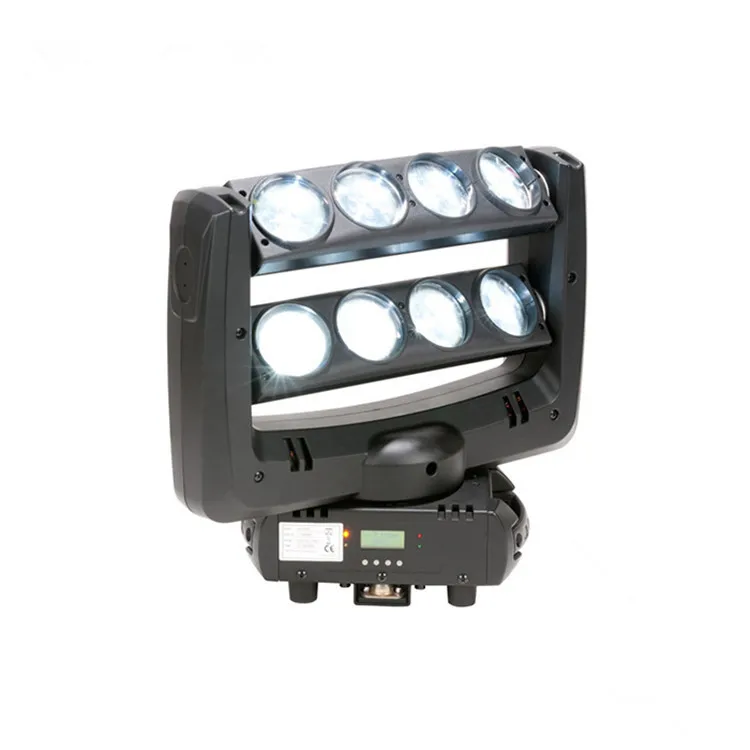 DJ LED spider moving head beam wash light 8x10 Вт RGBW 4 в 1 белое сценическое освещение 100 многоцветное