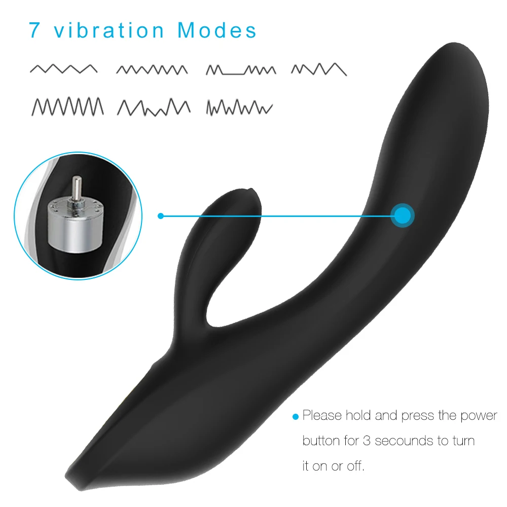 G-Spot кролик клитор 12 скоростной стимулятор вагинальный вибратор USB