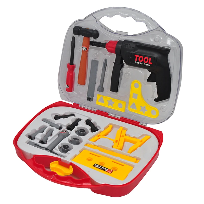 Набор строительных аксессуаров для детей пластиковый инструмент набор игрушки