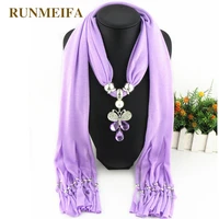 runmeifa pendants necklaces scarf women animal iron alloy acrylic pendant scarf accessories scarf free shipping 18040cm
