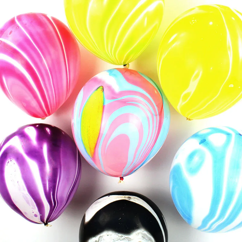 10pcs/lot 12 Inch 3.5g Agate Latex Balloon Birthday Party Arrangement Wedding Decoration Store Celebration Activity Balloons | Дом и сад