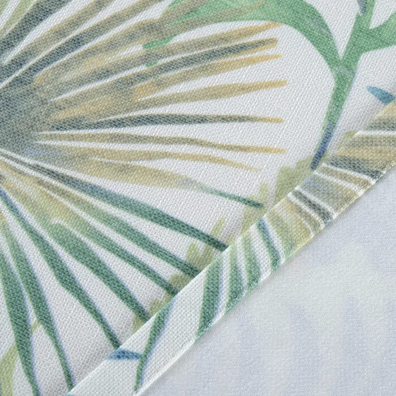 

European and American style leaves design shading printed curtains blackout window treatment for living room , bed room