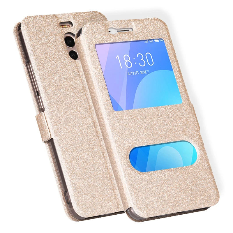 Для MEIZU M6/M6 Примечание Роскошный чехол с подставкой Вид из окна шелк