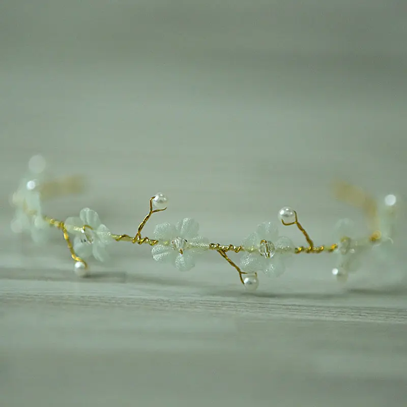 newborn headband photography handmade infant Hairbands flower pearl hair accessories props | Детская одежда и обувь
