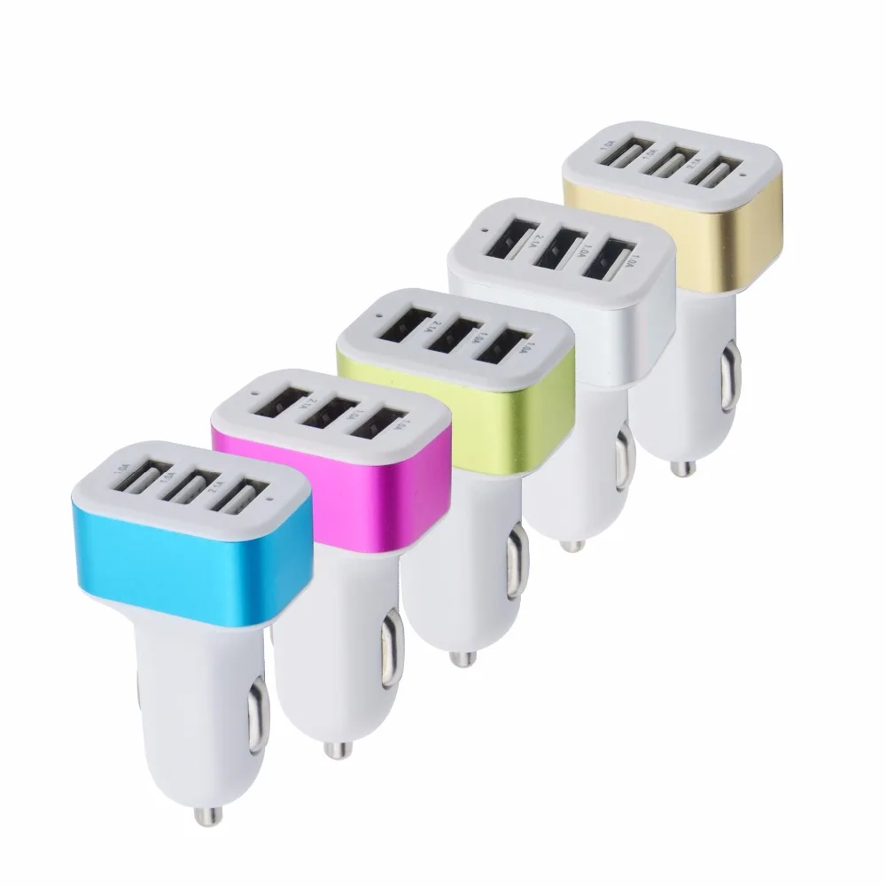 Тройное Универсальное USB Автомобильное зарядное устройство 3 порта