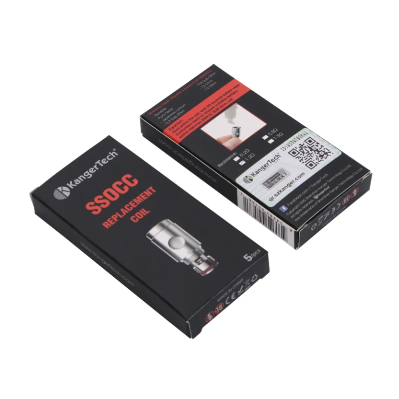 5 шт./лот Kanger SSOCC катушка 0.15ом/0.2ом/0.5ом/1.2ом/1.5ом/1.5ом/Ni200 для испарителя Nebox/Subvod |